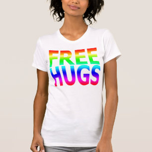 GEBEN Sie der Regenbogen-Trägershirt UMARMUNGEN T-Shirt