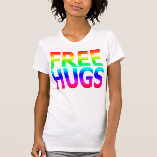 GEBEN Sie der Regenbogen-Trägershirt UMARMUNGEN T-Shirt