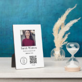 Geben Sie die Geschäftsdetails q r c des Bildtitel Fotoplatte (Seite)