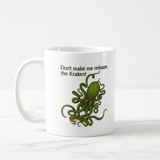 Geben Sie die Kraken lustige Tasse frei (Links)