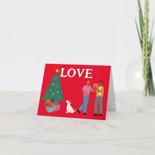 GEBEN SIE DIE LIEBE HERR UND HERR CHRISTMAS CARD KARTE (Vorderseite)