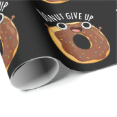 Geben Sie die lustige Nahrung Puppe Dark BG auf Geschenkpapier (Rolleneckpunkt)