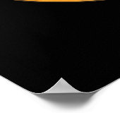 Geben Sie die lustige Nahrung Puppe Dark BG auf Poster (Ecke)