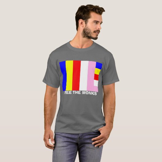 GEBEN SIE DIE MÖNCHE FREI T-Shirt (Vorne ganz)