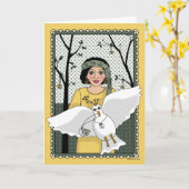 Geben Sie die On_C_Greeting-Karte Karte (Gelbe Blume)