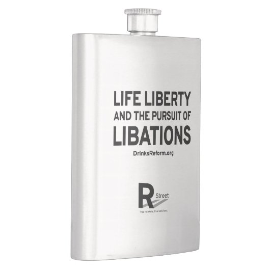 Geben Sie die Schnaps-Flasche frei Flachmann (Rechts)