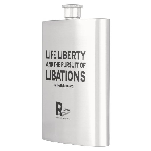 Geben Sie die Schnaps-Flasche frei Flachmann (Links)