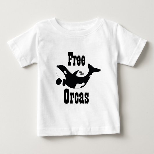 Geben Sie die Schwertwale frei Baby T-shirt (Vorderseite)