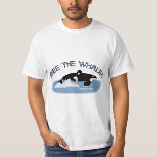 Geben Sie die Wale frei T-Shirt (Vorderseite)