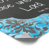 Geben Sie ein Joyful Noise Bible Verse Zitat Poster (Ecke)