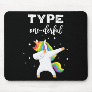 Geben Sie ein leichtes Dabbing Unicorn Diabetes Be Mousepad