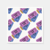 Geben Sie ein Movie Ticket Muster Napkins ein Serviette (Vorderseite)
