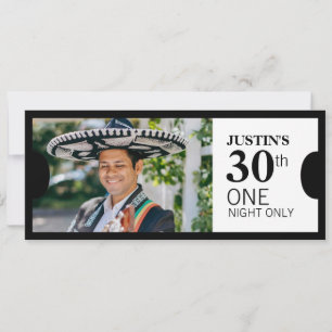 Geben Sie ein VIP 30. Geburtstag Party Foto laden Einladung