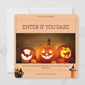 Geben Sie ein, wenn Sie es wagen: Eine Spuk Hallow Einladung (Vorderseite)
