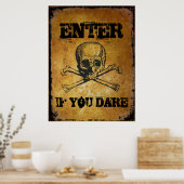 Geben Sie ein, wenn Sie es wagen, Halloween-Requip Poster (Küche)