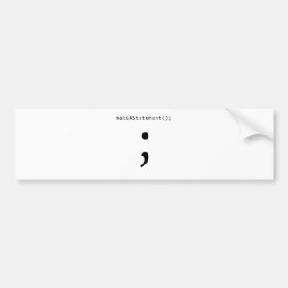 Geben Sie eine Erklärung ab Autoaufkleber