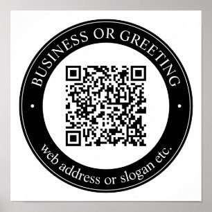 Geben Sie eine Website für einen sofortigen QR-Cod Poster