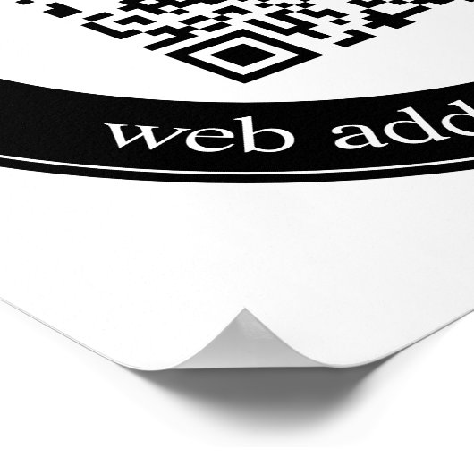 Geben Sie eine Website für sofortigen QR-Code ein Poster (Ecke)