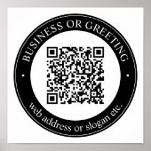 Geben Sie eine Website für sofortigen QR-Code ein Poster (Vorne)