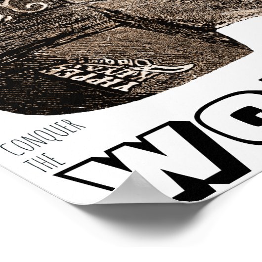 Geben Sie einem Mädchen das richtige Paar Stiefel  Poster (Ecke)