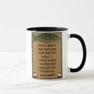 geben Sie einem Mann eine Fisch-Tasse Tasse
