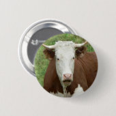 Geben Sie 'Em der Vogel für Erntedank Button (Vorne & Hinten)