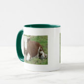 Geben Sie 'Em der Vogel für Erntedank Tasse (Vorderseite Links)