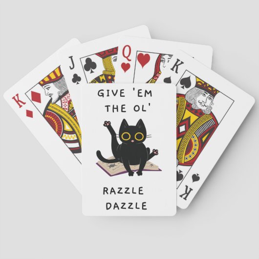 Geben Sie 'Em The Ol' Razzle Dazzle Spielkarten (Rückseite)