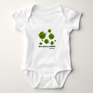 Geben Sie Erbsen eine Möglichkeit Baby Strampler