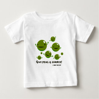 Geben Sie Erbsen eine Möglichkeit Baby T-shirt
