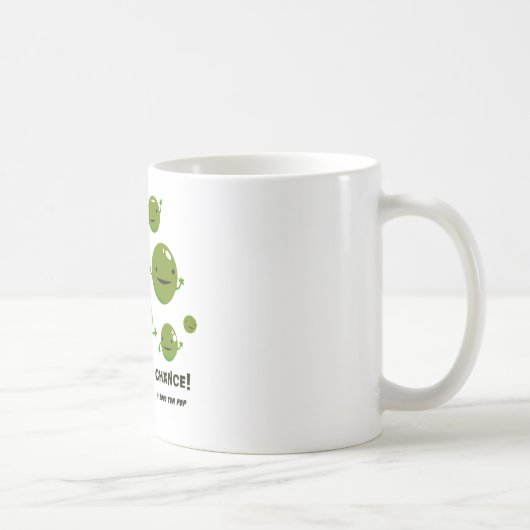 Geben Sie Erbsen eine Möglichkeit Kaffeetasse (Rechts)