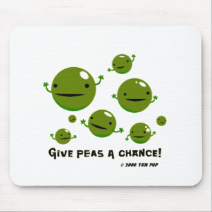 Geben Sie Erbsen eine Möglichkeit Mousepad