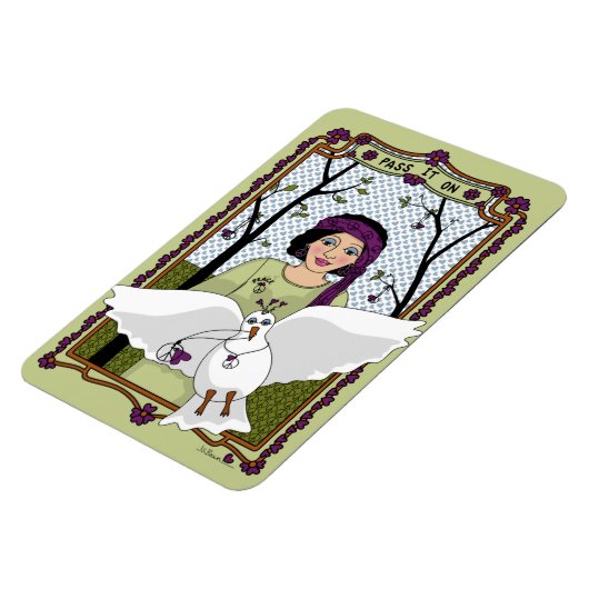 Geben Sie es an On_A_4x6-Kühlschrank Magnet (Linke Seite)