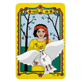 Geben Sie es an On_B_4x6 Kühlschrank Magnet