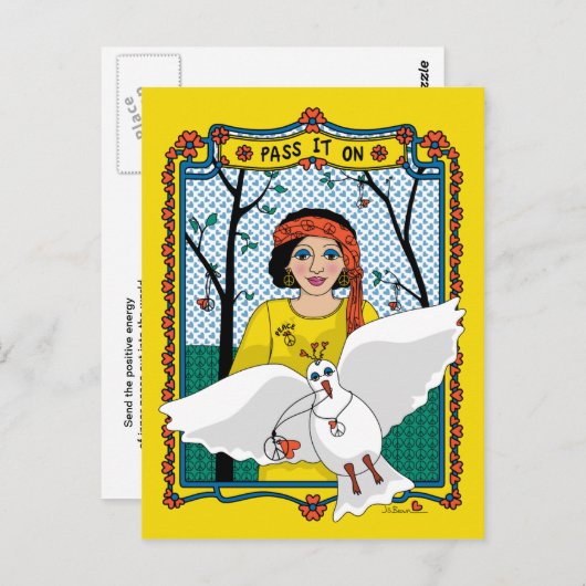 Geben Sie es an On_B_ Postkarte (Vorne/Hinten)