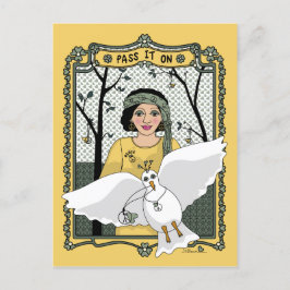 Geben Sie es an On_C_ Postcard Postkarte