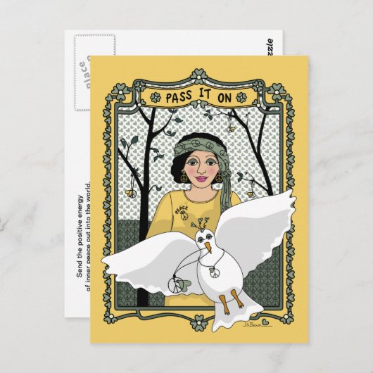 Geben Sie es an On_C_ Postcard Postkarte (Vorne/Hinten)