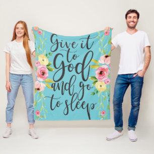Geben Sie es dem Gott und gehen Sie, zu schlafen - Fleecedecke