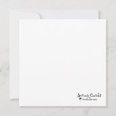 Geben Sie es Gott flache Grußkarte (Rückseite)