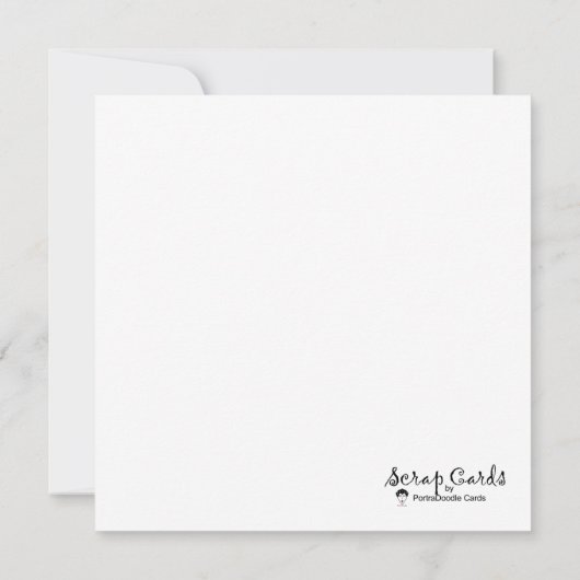 Geben Sie es Gott flache Grußkarte (Rückseite)