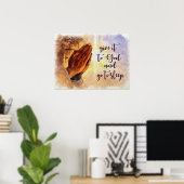 Geben Sie es Gott Spirituelle Nachricht Poster (Heimbüro)