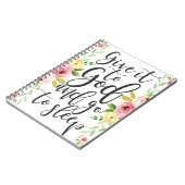 Geben Sie es Gott und gehen Sie zum Schlaf, Bedsid Notizblock (Linke Seite)