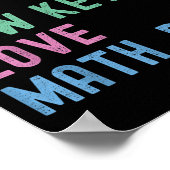 Geben Sie es Ihnen Low-Key-Liebe Mathe Bruh Teache Poster (Ecke)