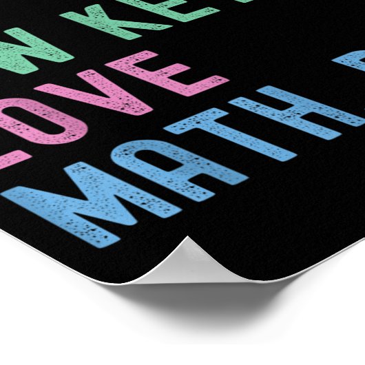 Geben Sie es Ihnen Low-Key-Liebe Mathe Bruh Teache Poster (Ecke)