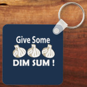 Geben Sie etwas Dim Sum Schlüsselanhänger (Rückseite)
