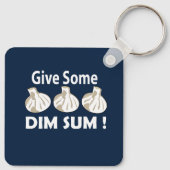 Geben Sie etwas Dim Sum Schlüsselanhänger (Rückseite)
