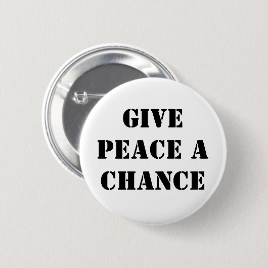 Geben Sie Frieden eine Möglichkeit Button (Vorne & Hinten)