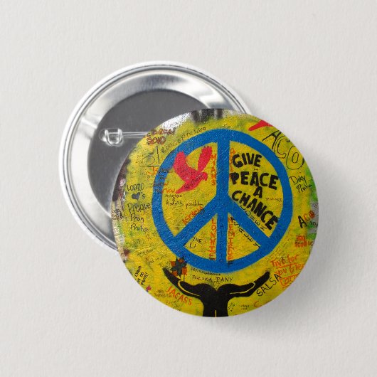 Geben Sie Frieden eine Möglichkeit Button (Vorne & Hinten)