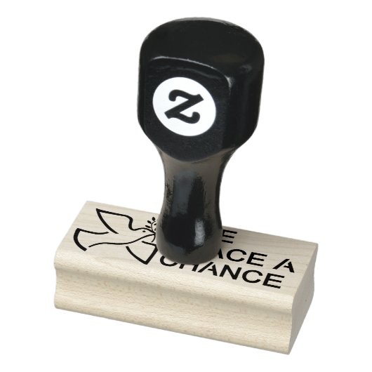 Geben Sie Frieden Gummistempel (Stempel)