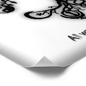 Geben Sie Frieden Poster (Ecke)